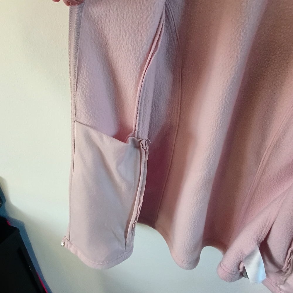 Columbia Pink Fleece Jacket Womens Medium Full Zip Outdoor Hiking Coat - Picture 9 of 10